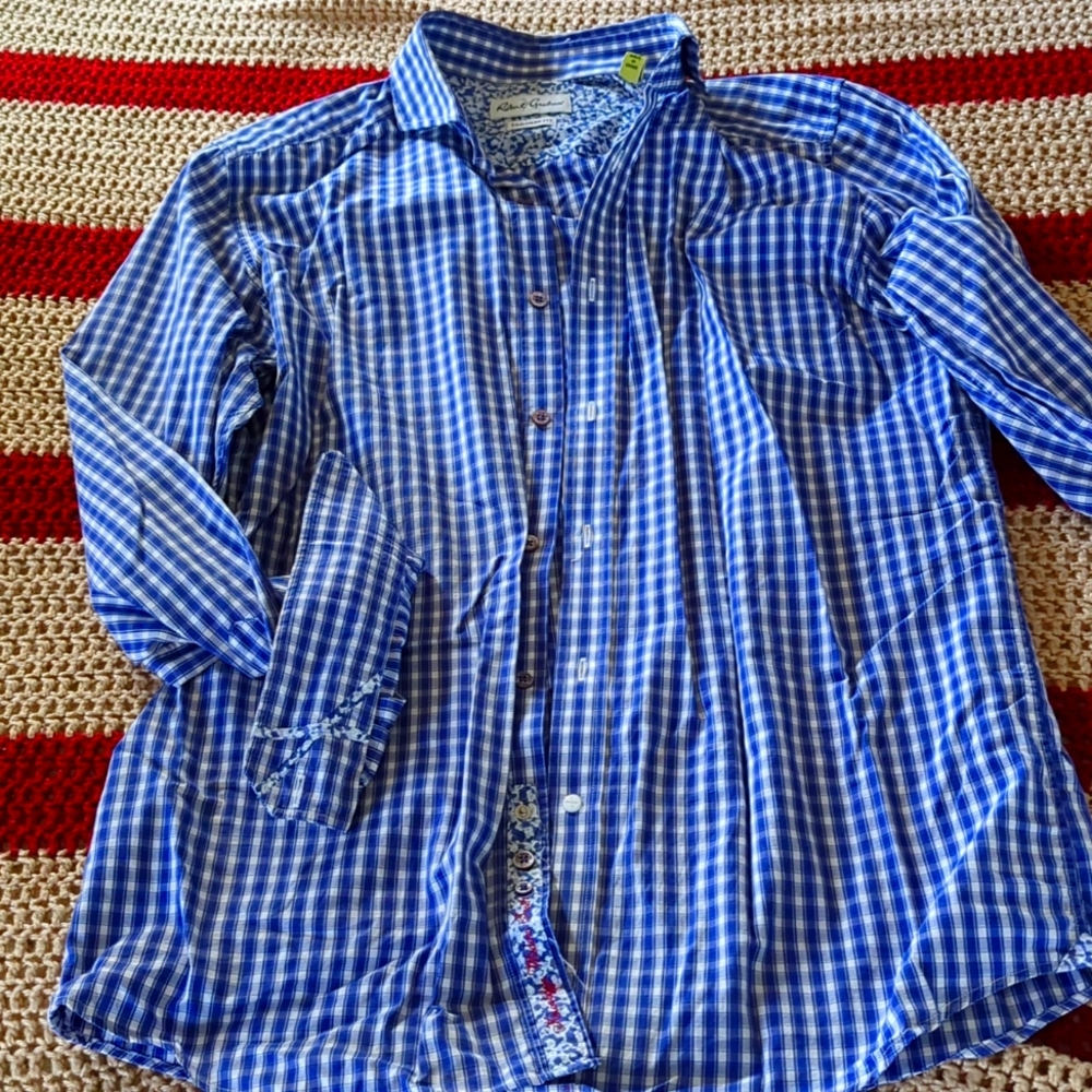 Robert Graham X Series Tailored Fit Checkered Dress Shirt